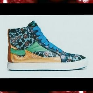 Coach pointed floral print Hightops Sneakers